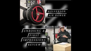 Wolverson Air Rower - Unboxing \u0026 First Impression Review