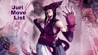 Juri Move List Street Fighter X Tekken