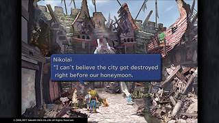 Final Fantasy IX - Entering Damaged Alexandria (PS4)