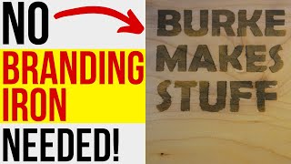 Wood Burning with Ammonium Chloride / No Wood Burning Tools Needed!