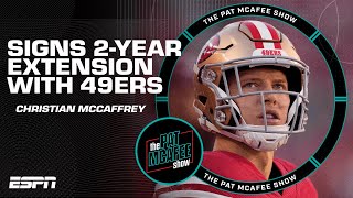 Christian McCaffrey signs a 2-year contract extension with the 49ers ✍️💰 | The P