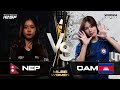 MLBB WOMEN | NEPAL vs CAMBODIA - GROUP STAGE | IESF WEC24 | DAY 2