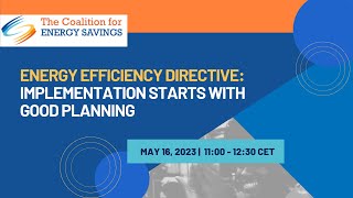 Webinar: Energy Efficiency Directive: Implementation starts with good planning
