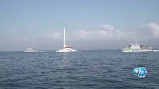 Arrivée du catamaran « Lo Spirito di Stella » battant pavillon Italien à Djibouti.