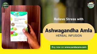 Zandu Ashwagandha Amla Herbal Infusion, An Ashwagandha Tea for Stress Relief | ZanduCareOfficial