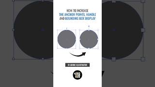 How to increase the anchors, handle and bounding box display size in Adobe Illustrator.