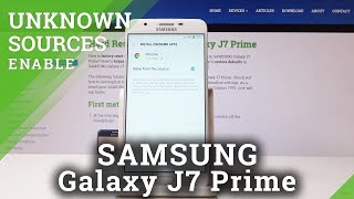 How to Allow App Installation in SAMSUNG Galaxy J7 Prime - Enable Unknown Sources