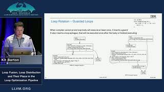 2019 EuroLLVM Developers’ Meeting: K. Barton “Loop Fusion, Loop Distribution and their Place in ...”