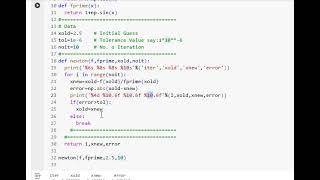 Newton's Raphson Method Code python ( Part.2)