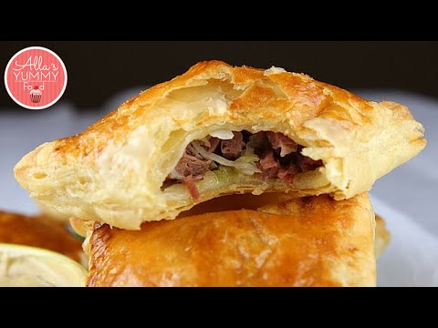 How to Make Beef Turnovers | Beef Puff Pastries | Слоеные пирожки с мясом How to Make Beef Turnovers | Beef Puff Pastries | Слоеные пирожки с мясом