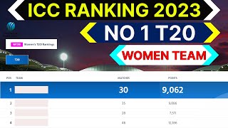 ICC Womens Ranking 2023 | Womens No 1 T20 Team 23| TOP 10 Dangerous T20 Womens Team ICC Ranking 2023