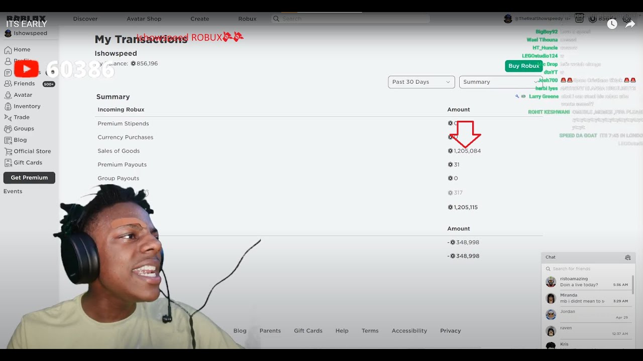 Ishowspeed Got His Robuxрџ ё Youtube