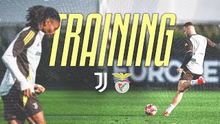 Juventus training ahead of UCL match against Benfica