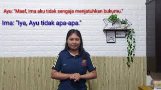 Kelas 1, Tema ,5 Sub Tema 2 ( Bahasa Indonesia: Ungkapan Permintaan Maaf)