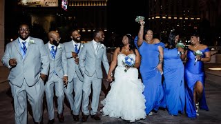 The Gills tie the knot in Las Vegas. wedding at Bliss Wedding Chapel