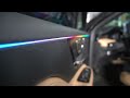 22 in 1 symphony car ambient lights rgb car interior acrylic light guide fiber optic