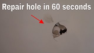 Fix hole in wall in 60 seconds