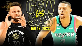 Golden State Warriors vs San Antonio Spurs Full Game Highlights | Jan 13, 2023 | FreeDawkins