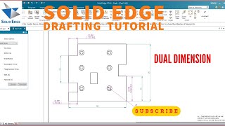 Solid Edge Drafting: How to Use Dual Dimensions | Inches & Millimeters Tutorial