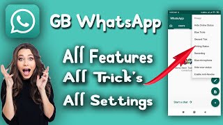 GB Whatsapp all setting 2021 । GB Whatsapp all Features। GB Whatsapp new tricks