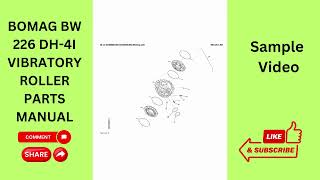 Bomag BW 226 DH 4i Vibratory Roller Parts Manual