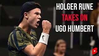 Holger Rune takes on Ugo Humbert in Basel 2022 #shorts