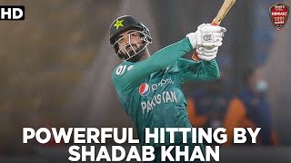 Powerful Hitting By Shadab Khan | Pakistan vs West Indies | PCB | MK1L