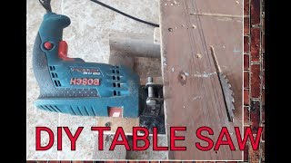 Tự chế cưa bàn | DIY table saw drill power