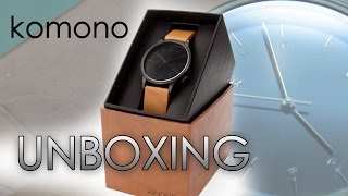 Komono Winston Regal Cognac Wrist Watch Unboxing