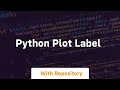 python plot label