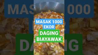 MASAK 1000 EKOR DAGING BIYAWAK#viral