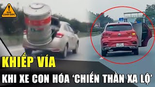 KHIẾP VÍA xem xe con chở hàng cồng kềnh: “Nhồi’ cả người và hoa vào cốp vẫn bon bon trên đường | GCG