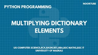 Multiplying the items in the dictionary - Python program