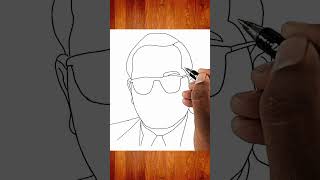 Ambedkar drawing easy - Bhimrao ambedkar face drawing - #shorts #ambedkar #drawing #brambedkar