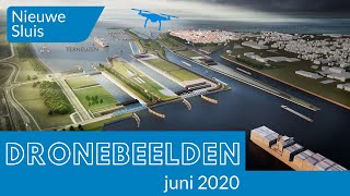 Dronebeelden Nieuwe Sluis Terneuzen - juni 2020