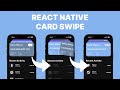 React Native Card Swipe With Reanimated And Gesture Handler From Scratch