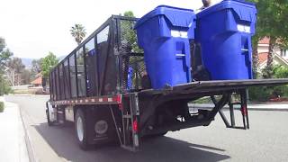 Burrtec Waste Ind. Container Delivery Truck