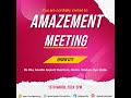 AMAZEMENT MEETING || IGEM || 13TH MARCH, 2024.