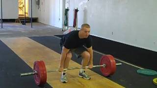 Josh H, 225 Power Clean Miss