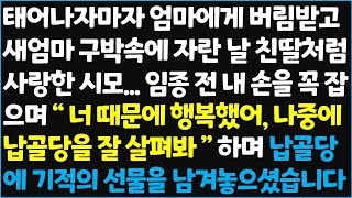 (신청사연) 태어나자마자 엄마에게 버림받고 새엄마 구박속에 자란 날 친딸처럼 사랑한 시모.. 임종 전 내 손을 꼭 잡으며 \