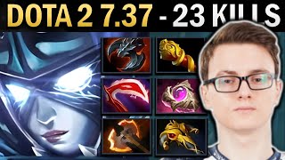 Phantom Assassin Gameplay Miracle with Satanic and 23 Kills - Dota 7.37