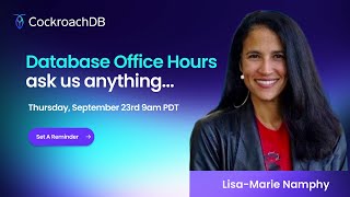 Distributed Database Office Hours