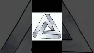 How To Draw The Impossible Triangle Easy || 3D Drawing || Triangle || Sn'P Creation