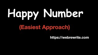 Happy Number LeetCode | Java Code | Programming Tutorials
