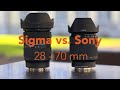 The best 28-70 Lens? - Sigma 28-70 F2.8 vs. Sony 28-70 F3.5-5.6 Kit Lens - Image comparison - Review