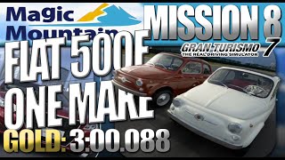 Gran Turismo 7  [GOLD] Magic Mountain - Mission 8/8 [Fiat 500F One Make] (Tutorial)