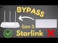 How to use Home Router with Starlink Gen 3 Router | How to bypass Gen 3 Starlink Router |