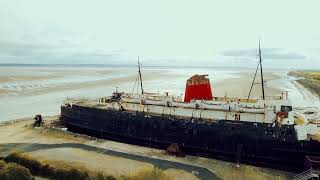 Talacre Beach \u0026 Shipwreck Shot On The Dji Air 2s