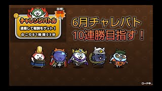 6月チャレバト10連勝目指す！【にゃんこ大泥棒】