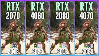 RTX 2070 vs RTX 4060 vs RTX 2080 vs RTX 4070 - Test in 20 Games